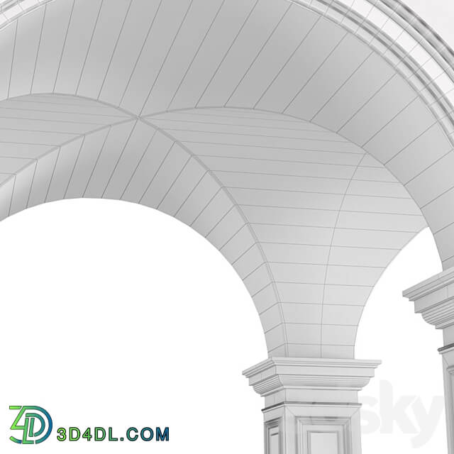 Vaulted domed ceiling