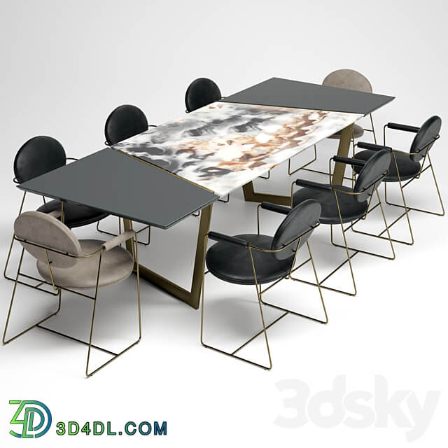 Table Chair Baxter Dining Set