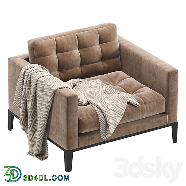 DAVIS Armchair Cazarina Interiors Кресло ДЕЙВИС 3D Models