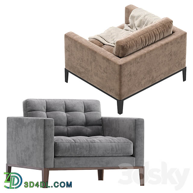 DAVIS Armchair Cazarina Interiors Кресло ДЕЙВИС 3D Models