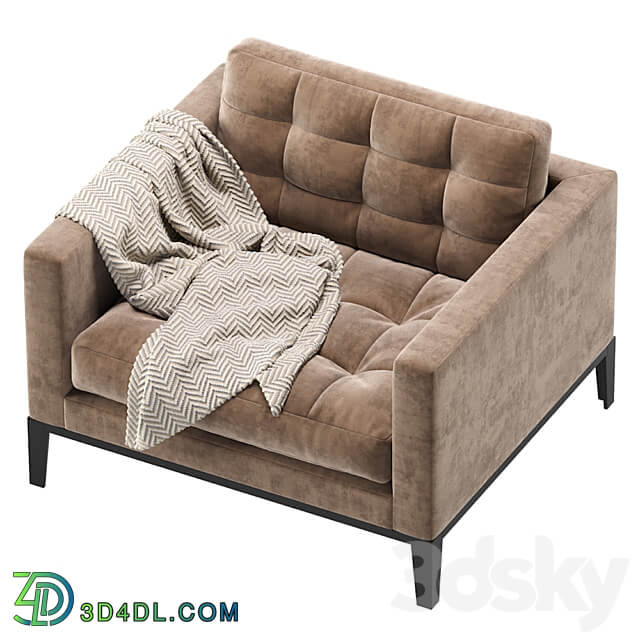 DAVIS Armchair Cazarina Interiors Кресло ДЕЙВИС 3D Models