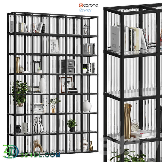 Rack Wardrobe with decor 11