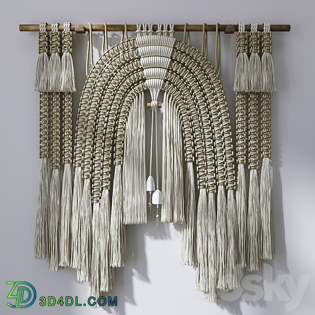 Decorative set with Wall Hanging Macrame 5