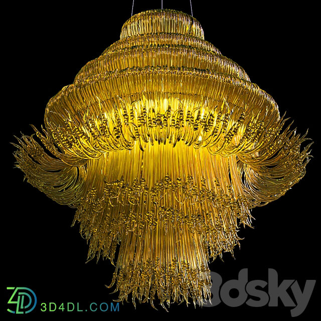 Pendant light Sneeze chandelier Jacopo Foggini