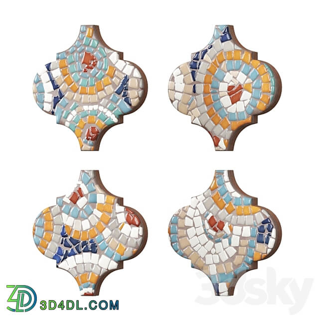 Arabesques Majolica 3D Models 3DSKY