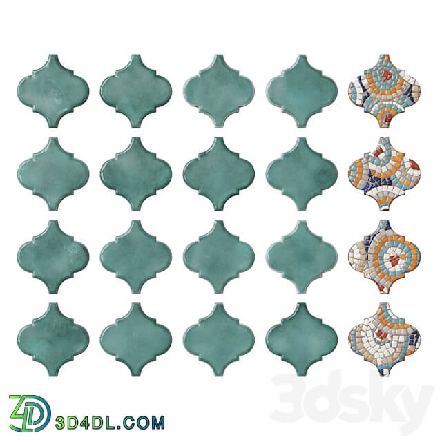 Arabesques Majolica 3D Models 3DSKY