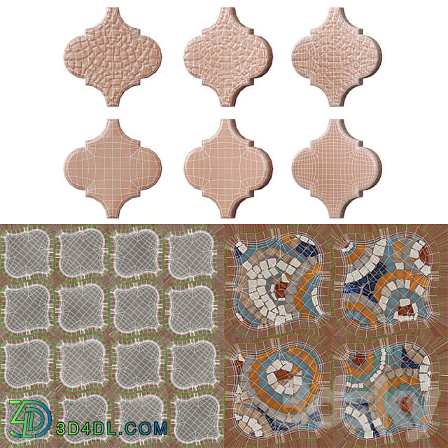 Arabesques Majolica 3D Models 3DSKY