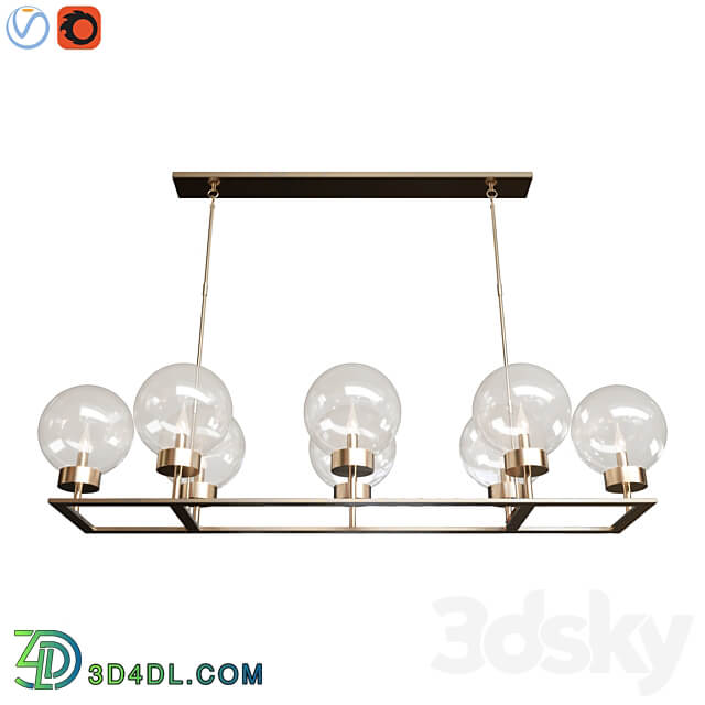 Pendant light Maisie Glass Globe Chandelier