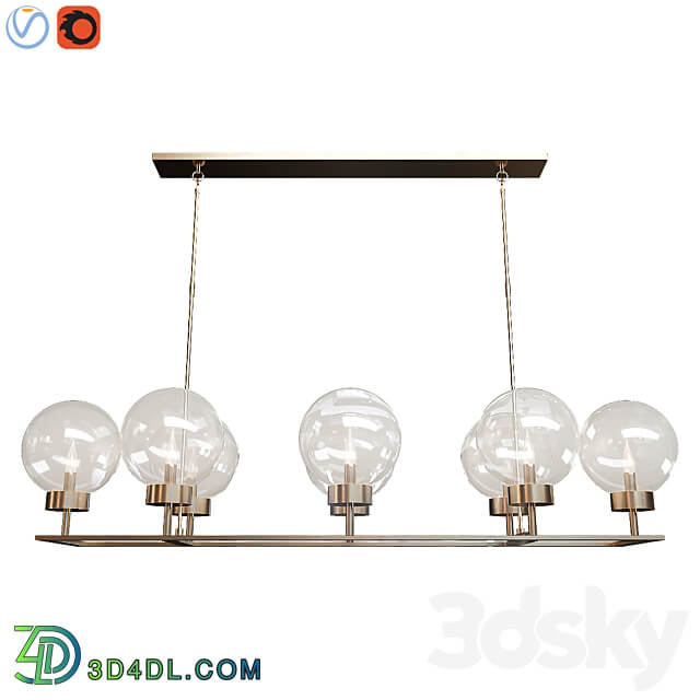 Pendant light Maisie Glass Globe Chandelier