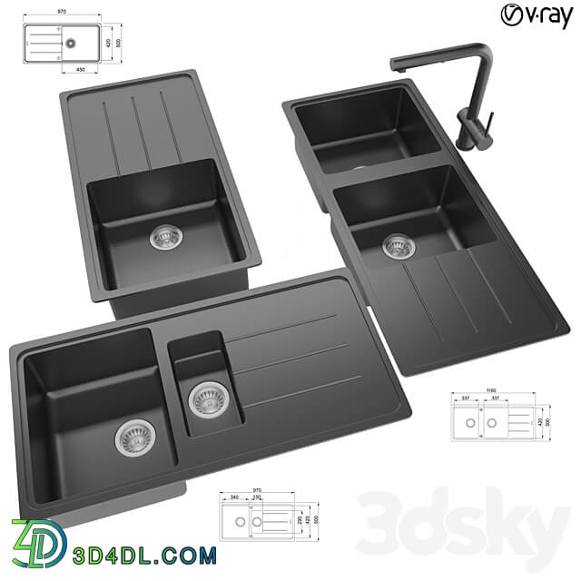 Collection of kitchen sinks 14