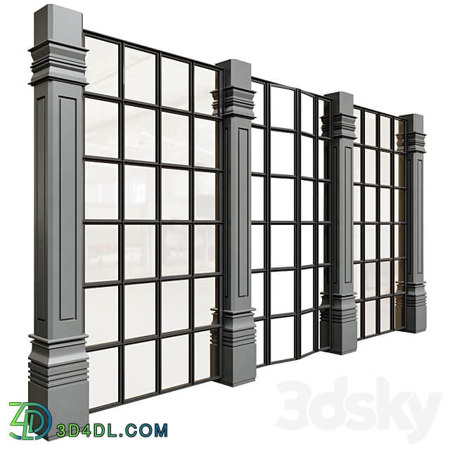 Panoramic windows and doors 3D Models 3DSKY