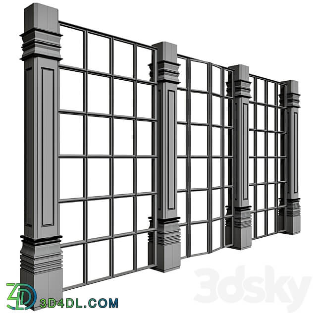 Panoramic windows and doors 3D Models 3DSKY