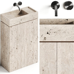 Atelier Il Granito Rocco Stone Bathroom Vanity 