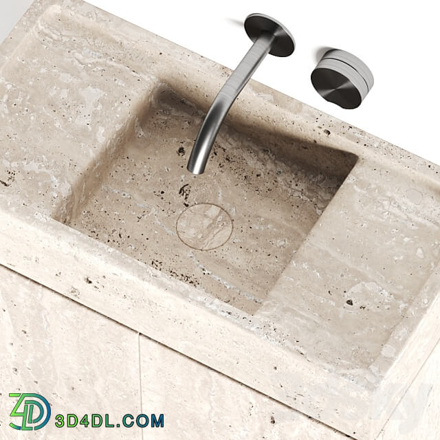 Atelier Il Granito Rocco Stone Bathroom Vanity