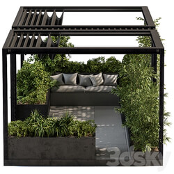 Other Roof Garden and Landscape Furniture with Pergola Set 38 