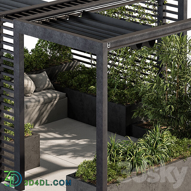 Other Roof Garden and Landscape Furniture with Pergola Set 38