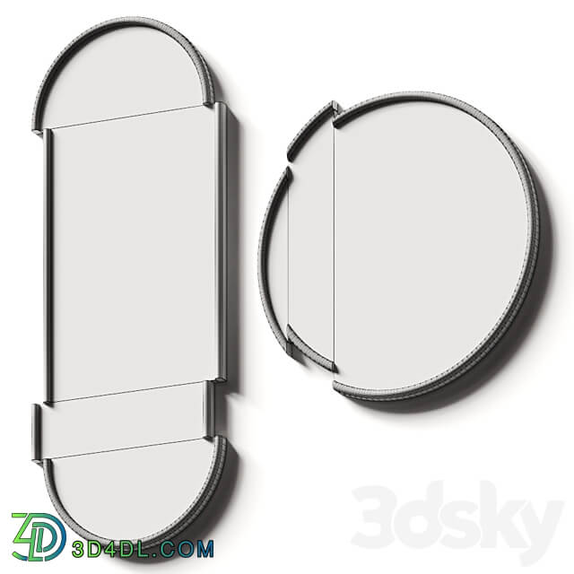 Lee broom split wall mirrors