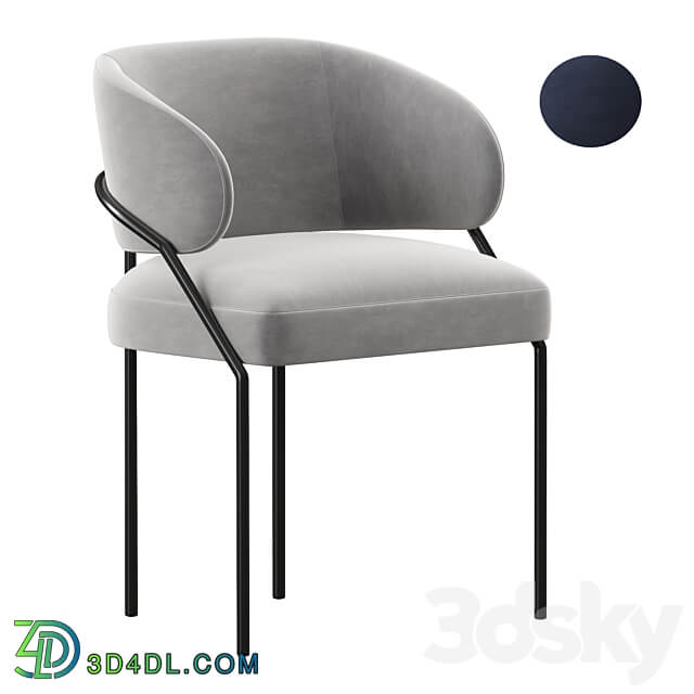 meridiani isetta dining chair 3D Models