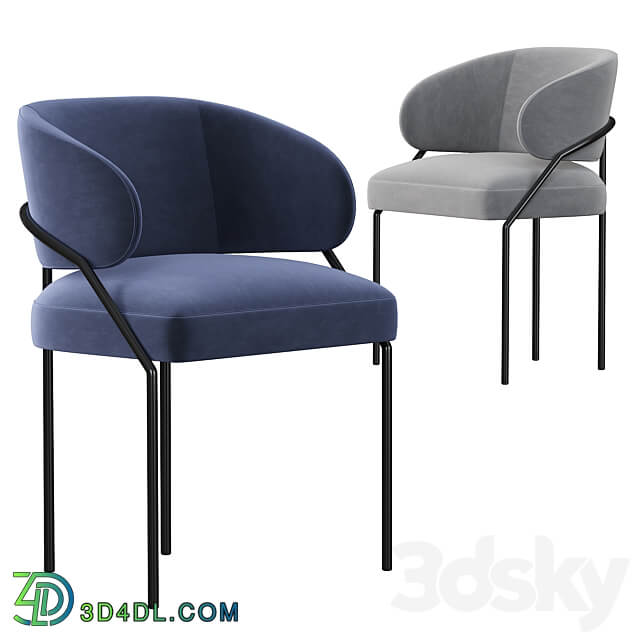 meridiani isetta dining chair 3D Models