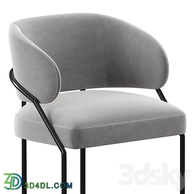 meridiani isetta dining chair 3D Models