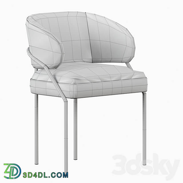 meridiani isetta dining chair 3D Models