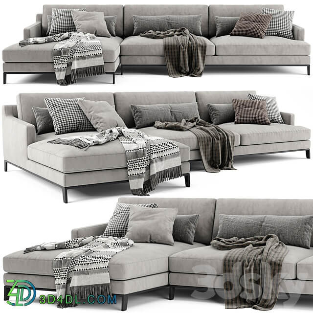 Poliform Bellport Chaise Longue Sofa