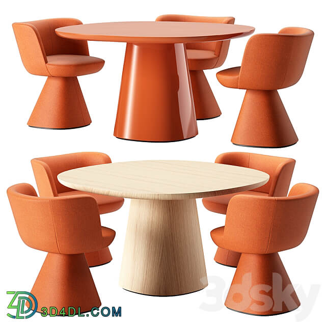 Table Chair B B Italia Dining Set