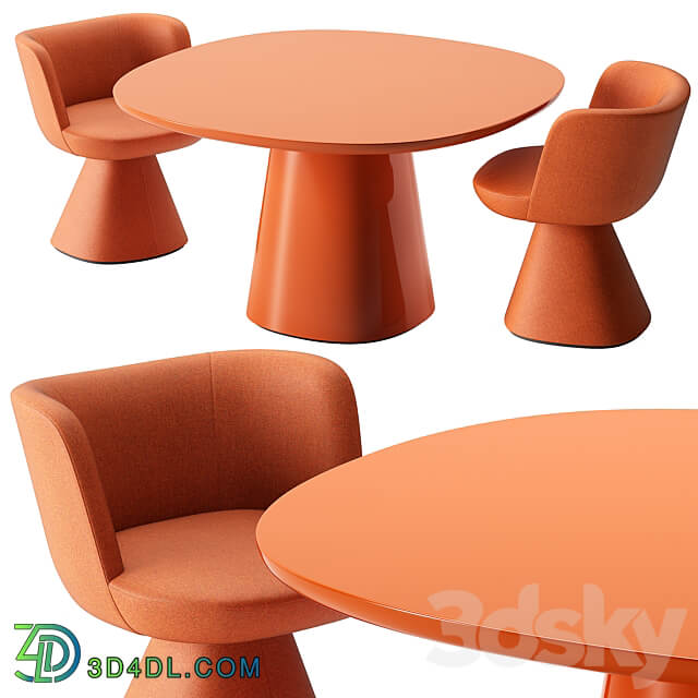 Table Chair B B Italia Dining Set