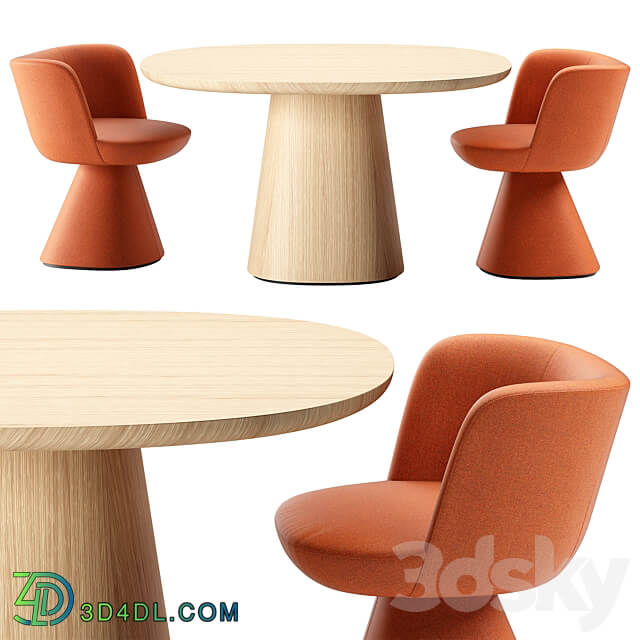 Table Chair B B Italia Dining Set