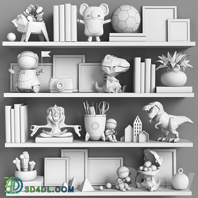 Toys and furniture set 115 Miscellaneous 3D Models