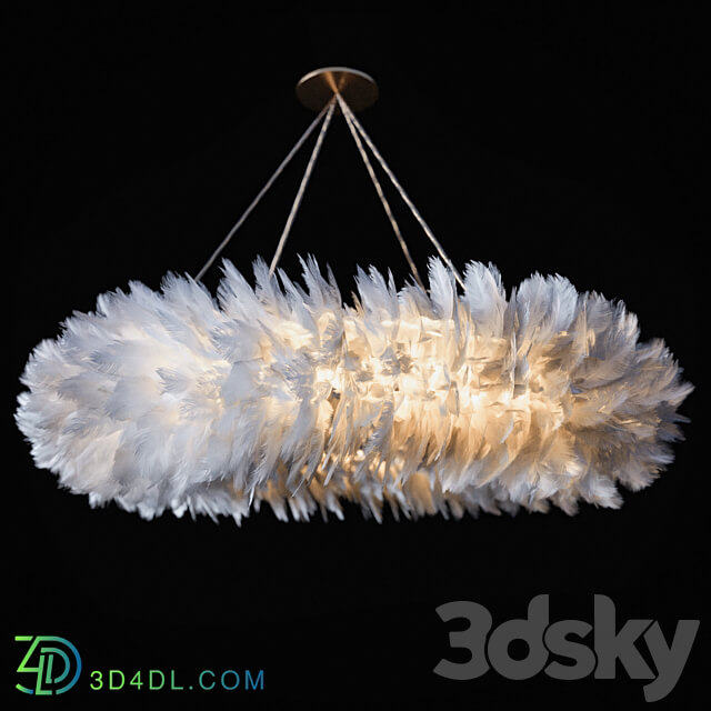 Chandelier Pero White D61 Ceiling lamp 3D Models 3DSKY