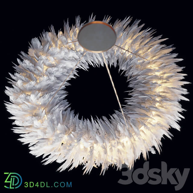 Chandelier Pero White D61 Ceiling lamp 3D Models 3DSKY