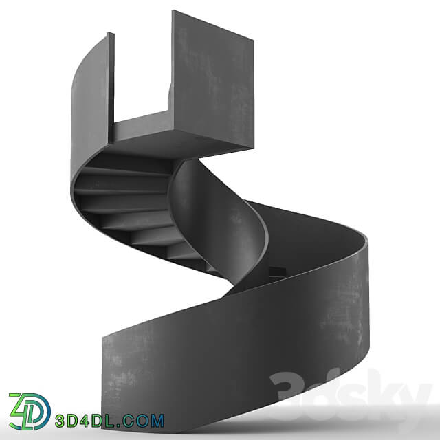 Spiral staircase 7 3D Models 3DSKY