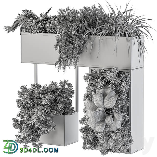 Plant Box on wall indoor Plants 300 3D Models 3DSKY