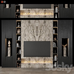 Modern TV Wall 10 3D Models 3DSKY 