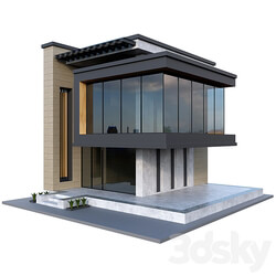 Concrete house 06 3D Models 3DSKY 