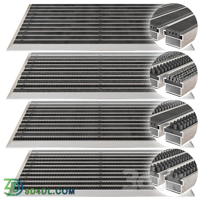 Aluminum dirt grates Other 3D Models 3DSKY