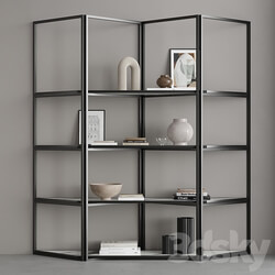 Opera Bookcase by Italon Rack 3D Models 3DSKY 
