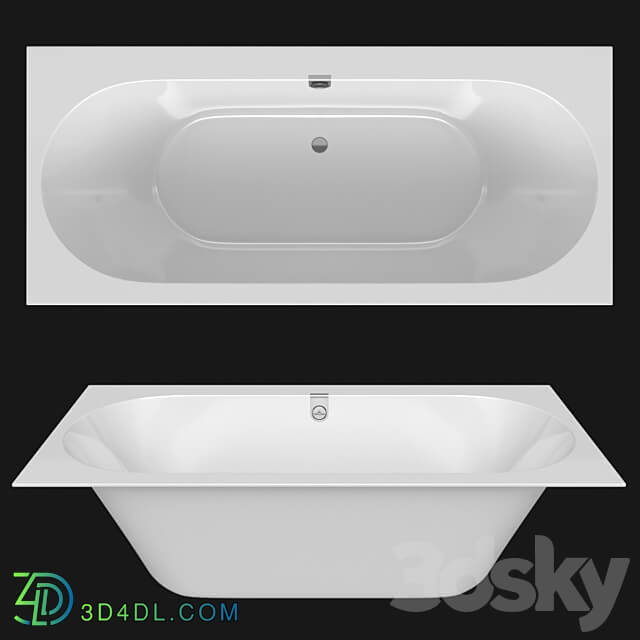 Acrylic bathtub Villeroy Boch Oberon 2.0 3D Models 3DSKY