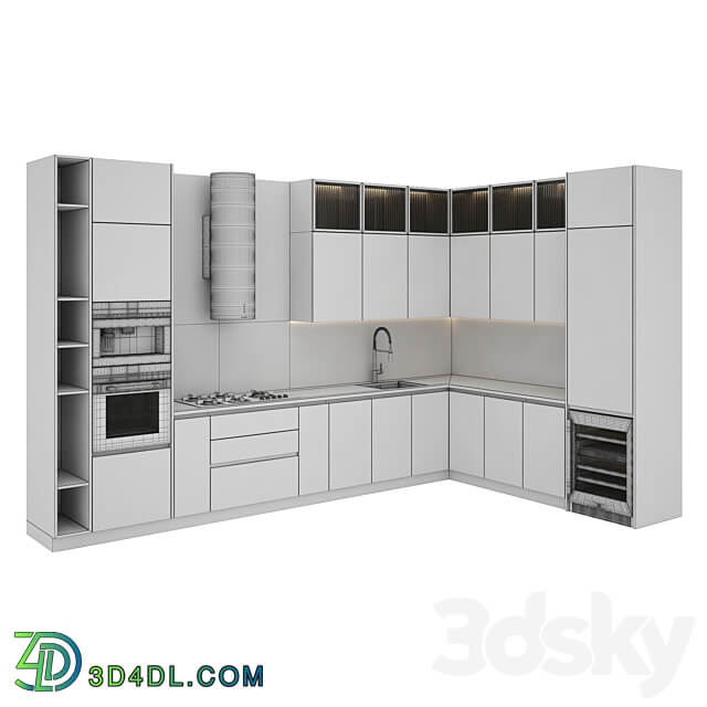 kitchen 0121 Kitchen 3D Models 3DSKY