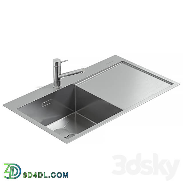 sink and mixer Omoikiri 2 3D Models 3DSKY