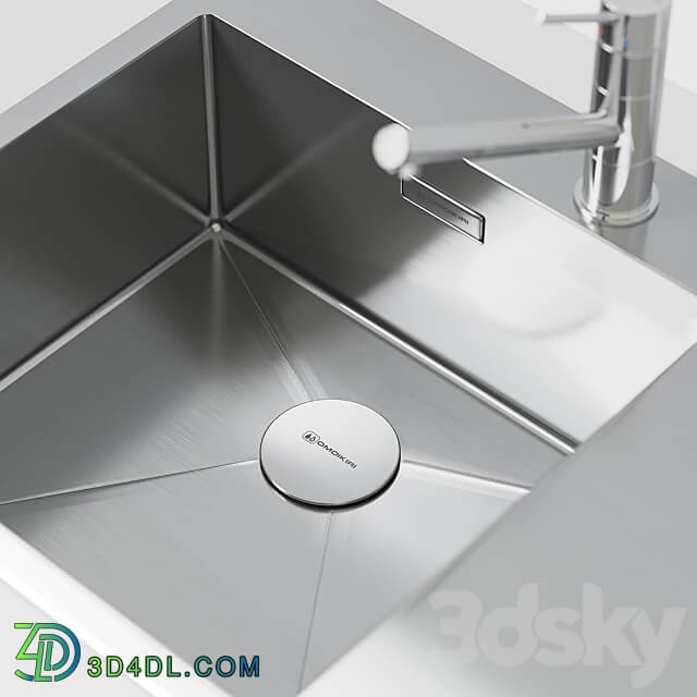 sink and mixer Omoikiri 2 3D Models 3DSKY