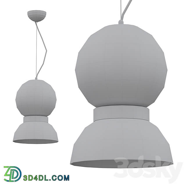 NORDIC SINGLE HEAD Pendant light 3D Models 3DSKY