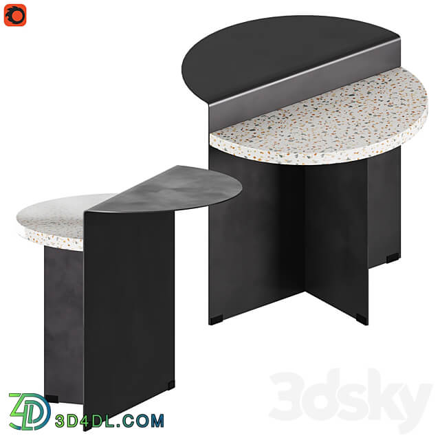 Set of coffee tables Cleary and Neiva 3D Models 3DSKY