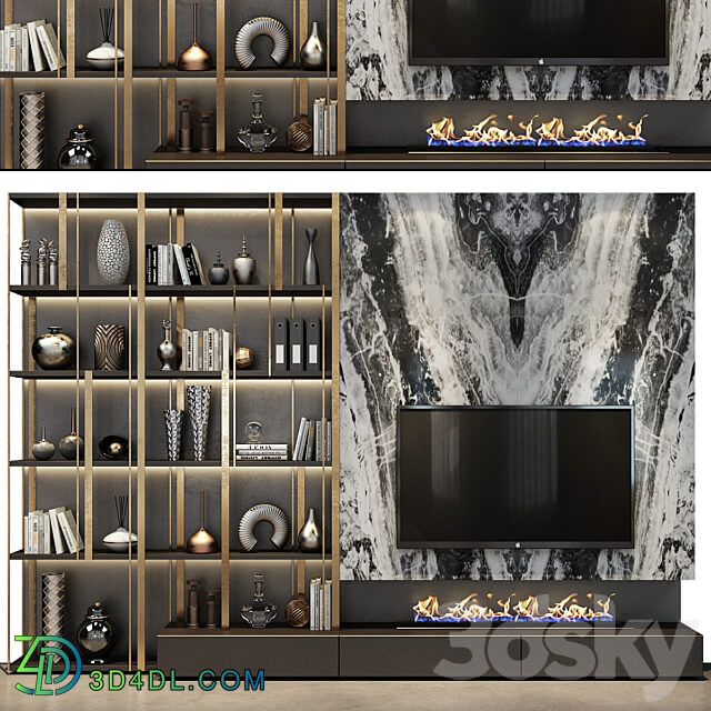 TV shelf 0453 3D Models 3DSKY