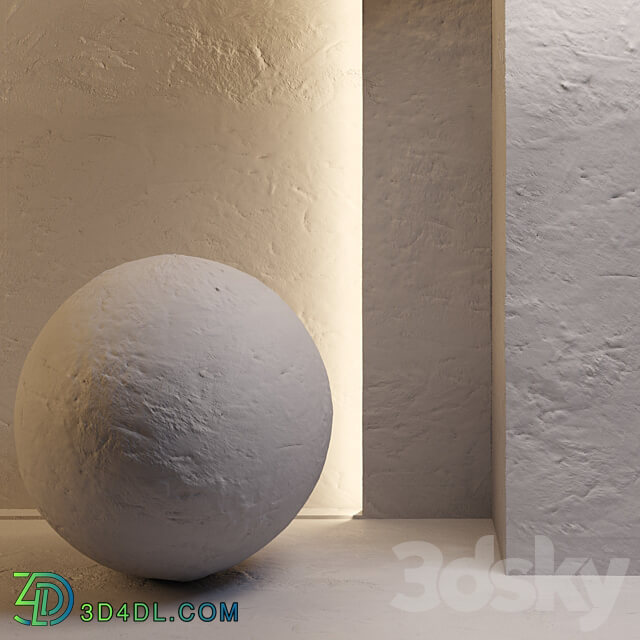 White wall stucco 3D Models 3DSKY