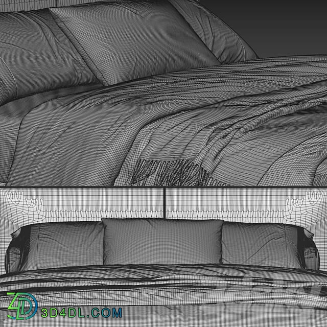 Flexform Magnum Bed Bed 3D Models 3DSKY