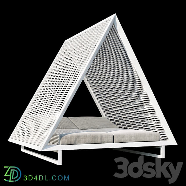 Deck chair Vondom Vineyard daybed Other 3D Models 3DSKY