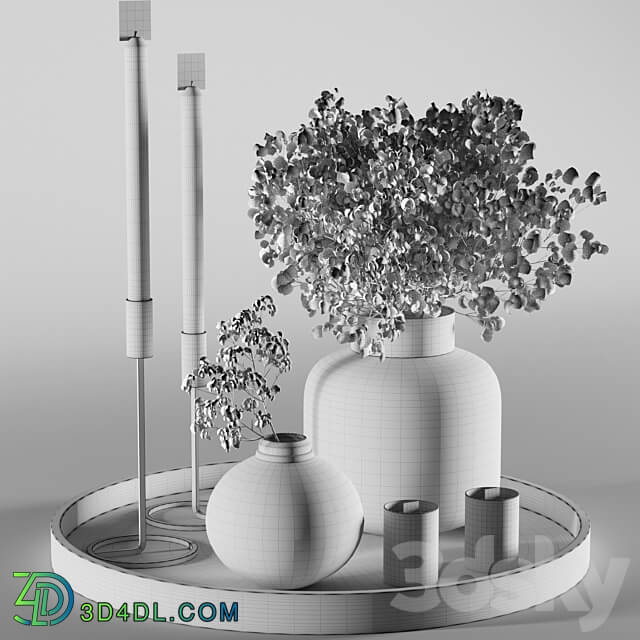 Decorative set 3 3D Models 3DSKY
