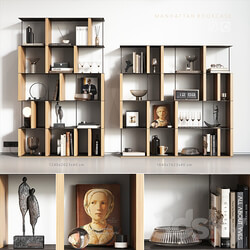 Manhattan bookcase Rack 3D Models 3DSKY 
